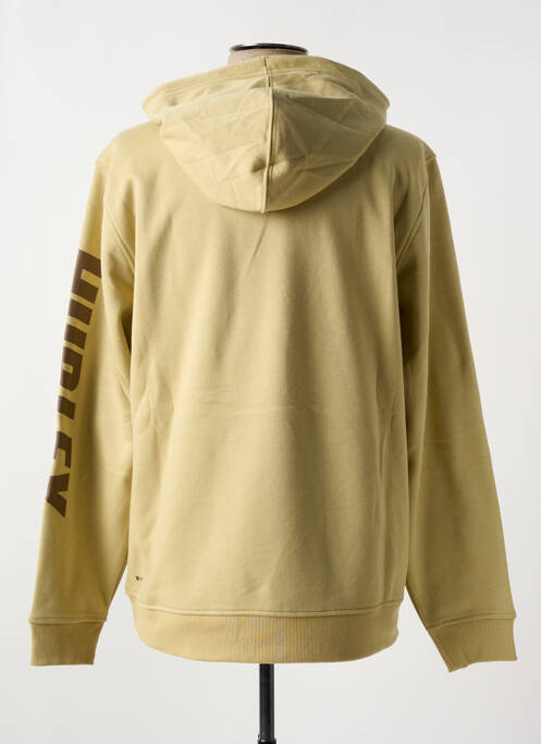 Sweat-shirt à capuche poches manches longues beige HURLEY homme
