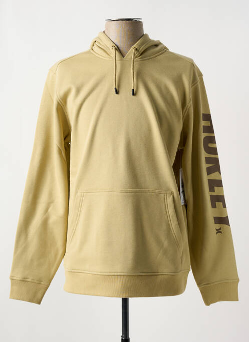 Sweat-shirt à capuche beige HURLEY pour homme