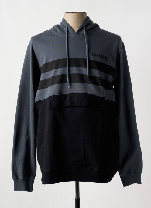 Sweat-shirt à capuche gris HURLEY pour homme