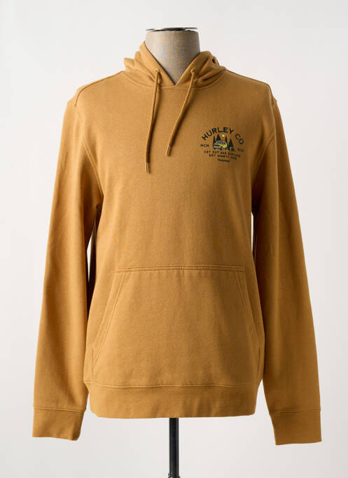 Sweat-shirt à capuche orange HURLEY pour homme