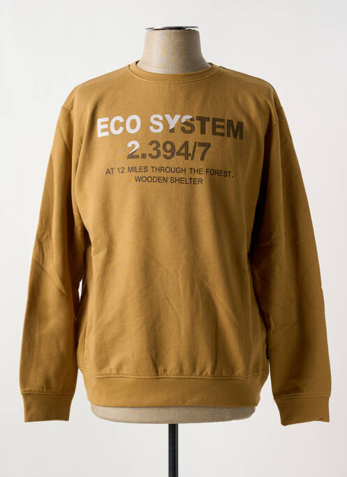 Sweat-shirt jaune LOSAN pour homme