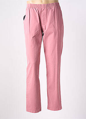 Pantalon chino tissage popeline taille normale rose LCDN homme