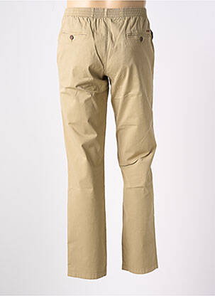 Pantalon chino tissage popeline taille normale beige LCDN homme