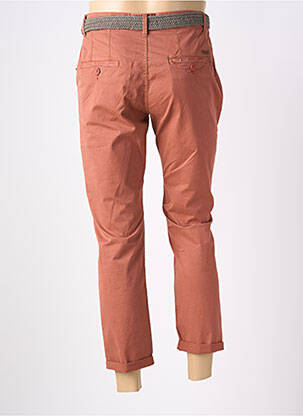 Pantalon 7/8 tissage popeline taille normale marron LOSAN homme