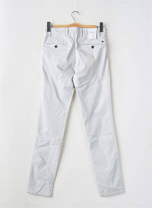 Pantalon chino tissage popeline taille normale gris LCDN homme