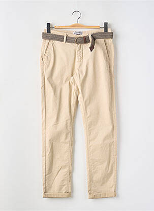 Pantalon 7/8 tissage popeline taille normale beige LOSAN homme