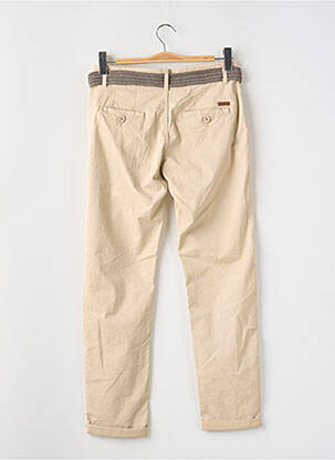 Pantalon 7/8 tissage popeline taille normale beige LOSAN homme