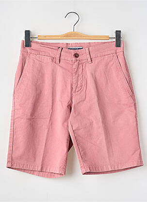 Short tissage popeline taille normale rose LCDN homme