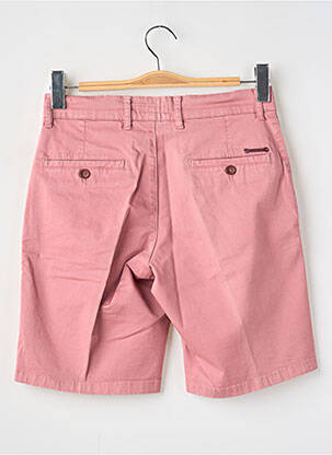 Short tissage popeline taille normale rose LCDN homme