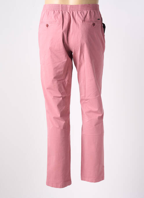 Pantalon chino tissage popeline taille normale rose LCDN homme