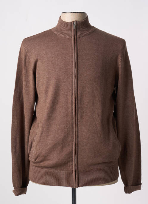Gilet manches longues marron LOSAN pour homme