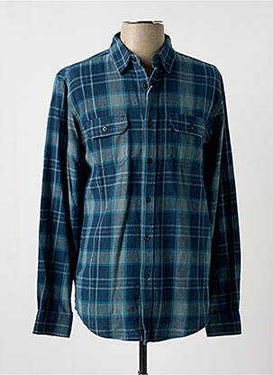 Chemise manches longues manches longues bleu LOSAN homme