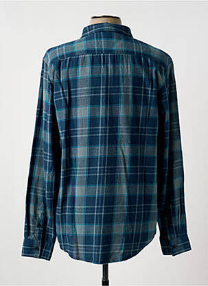 Chemise manches longues poches bleu LOSAN homme