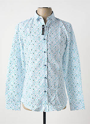 Chemise manches longues imprimé fantaisie bleu YVES ENZO homme