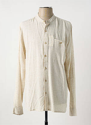 Chemise manches longues manches longues beige LOSAN homme