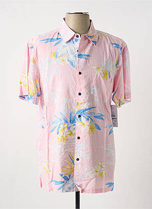 Chemise manches courtes poches rose HURLEY homme
