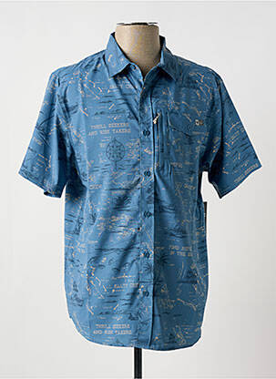 Chemise manches courtes poches bleu SALTY CREW homme