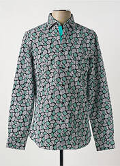 Chemise manches longues vert YVES ENZO pour homme seconde vue