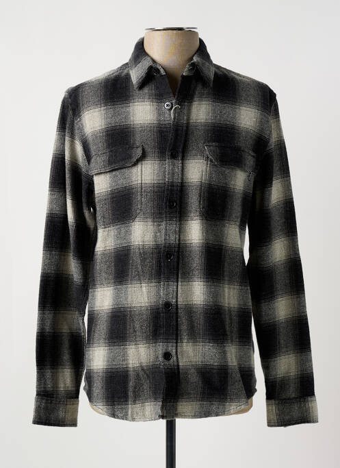 Chemise manches longues manches longues gris LOSAN homme