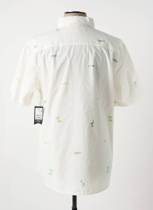 Chemise manches courtes blanc SALTY CREW pour homme