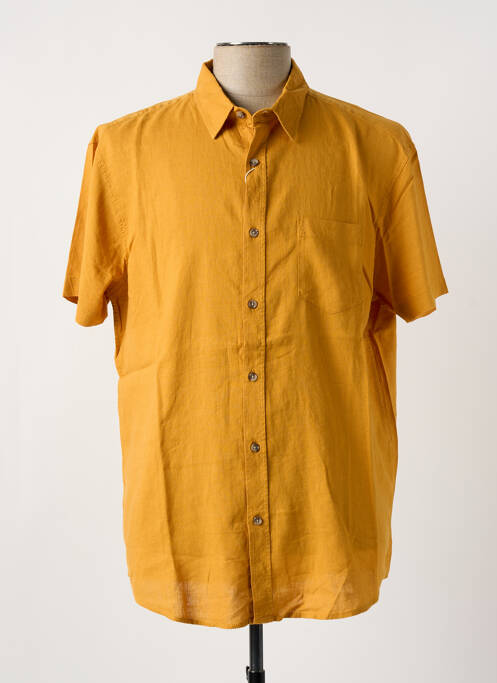 Chemise manches courtes jaune LOSAN pour homme
