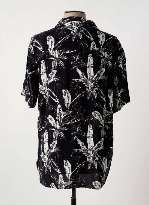 Chemise manches courtes noir LOSAN pour homme