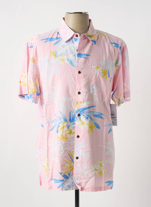 Chemise manches courtes rose HURLEY pour homme