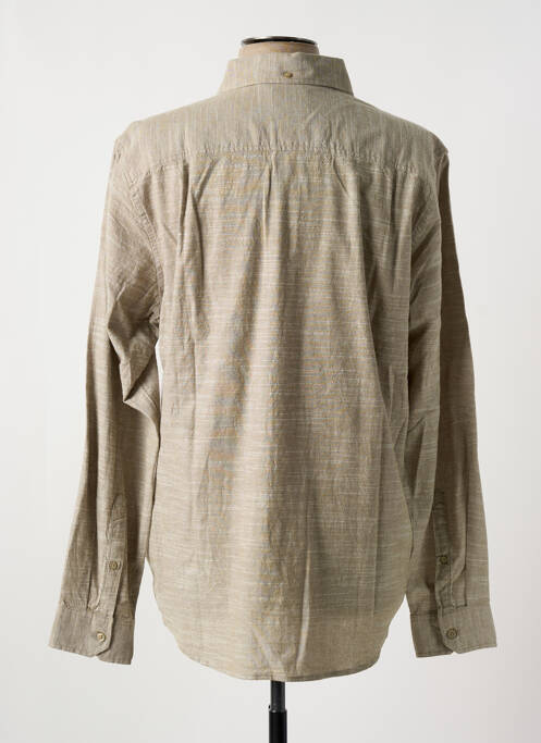 Chemise manches longues beige HURLEY pour homme