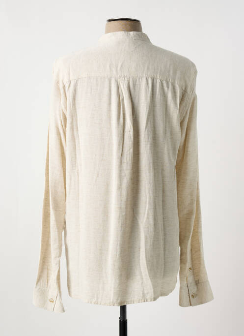 Chemise manches longues beige LOSAN pour homme