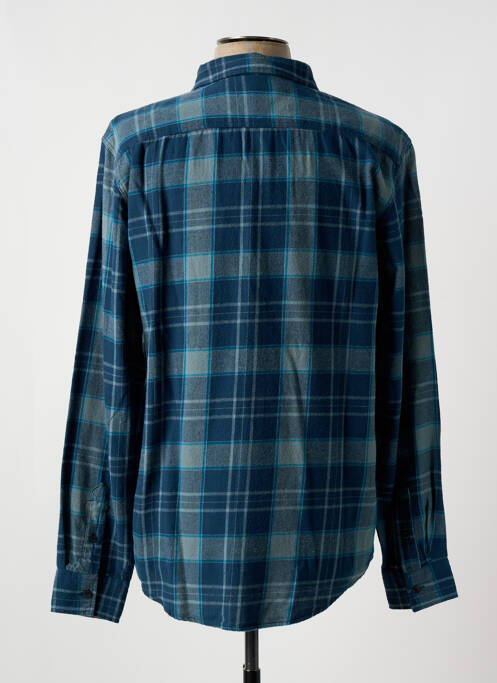 Chemise manches longues bleu LOSAN pour homme