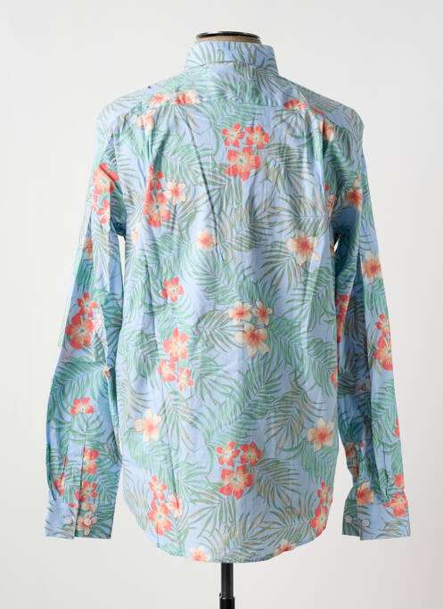 Chemise manches longues manches longues bleu YVES ENZO homme