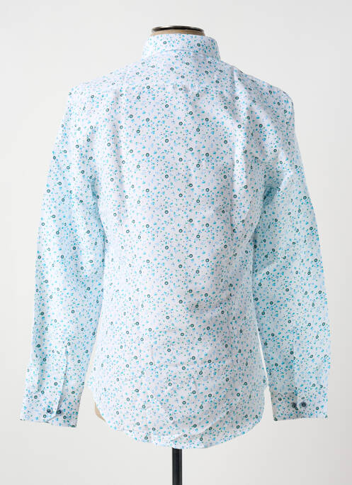 Chemise manches longues bleu YVES ENZO pour homme