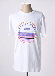 T-shirt coupe droite manches courtes blanc LDN femme