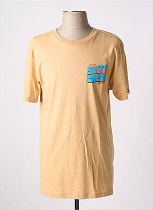 T-shirt coupe droite manches courtes beige SALTY CREW homme