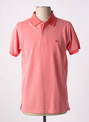 Polo coupe droite manches courtes rouge BROWN JURY homme