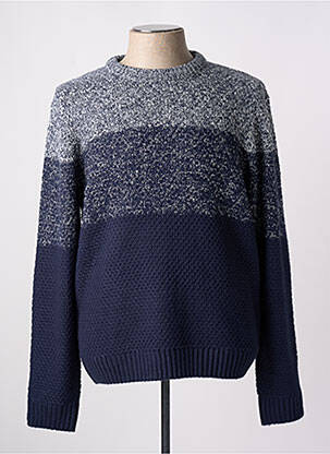 Pull col rond manches longues gris LOSAN homme