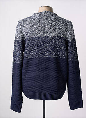 Pull col rond manches longues gris LOSAN homme