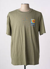 T-shirt vert PROTEST pour homme seconde vue