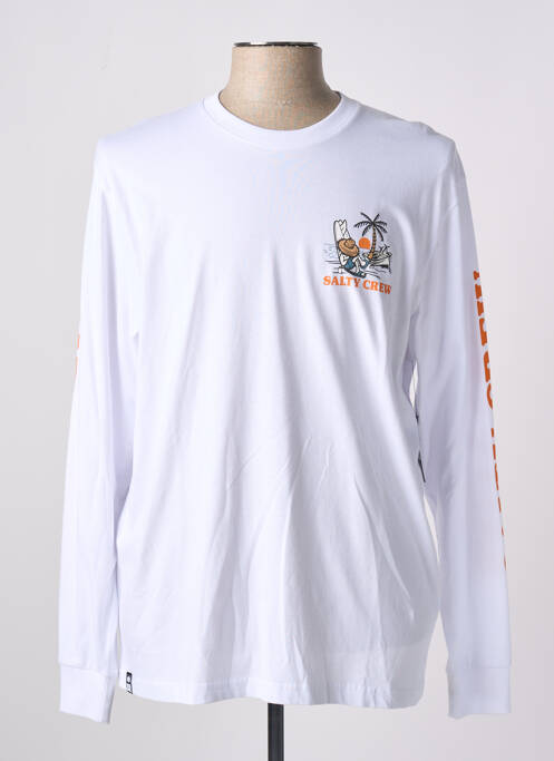 T-shirt blanc SALTY CREW pour homme
