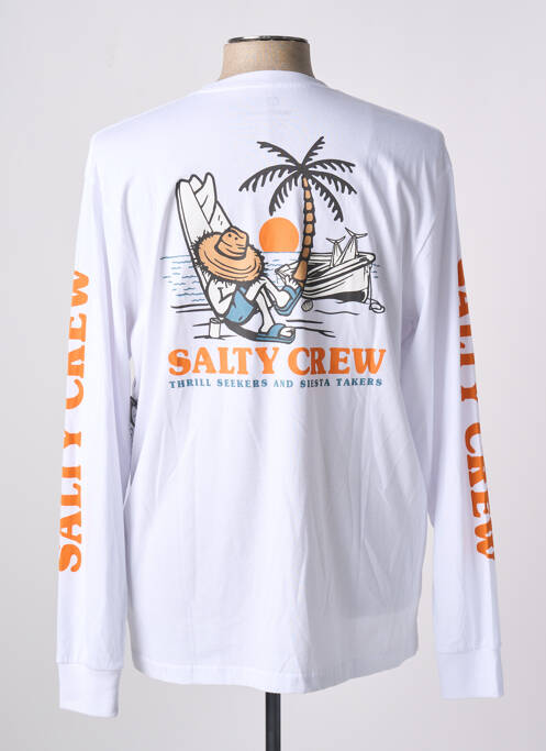 T-shirt blanc SALTY CREW pour homme