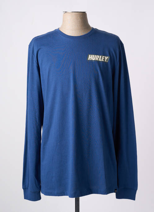 T-shirt bleu HURLEY pour homme