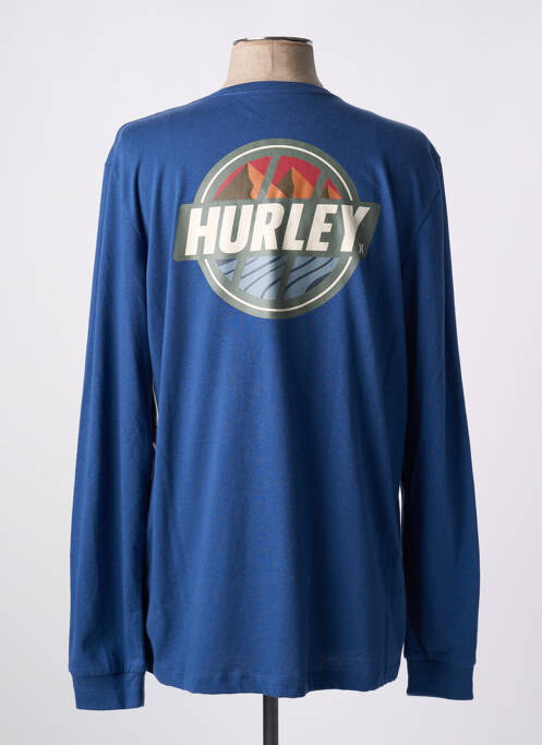T-shirt bleu HURLEY pour homme
