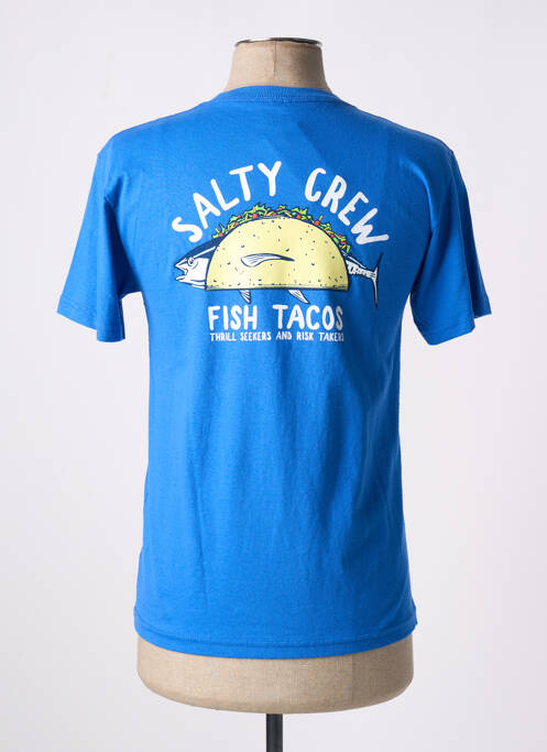 T-shirt bleu SALTY CREW pour homme