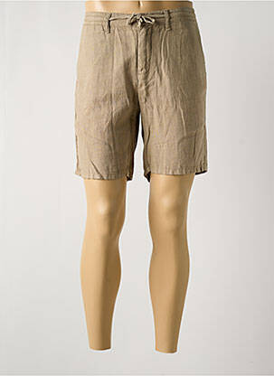 Bermuda coupe droite beige LCDN homme