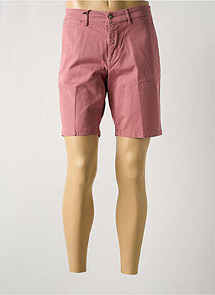 Bermuda coupe droite rose LCDN homme