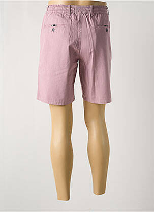 Bermuda taille élastique rose LCDN homme