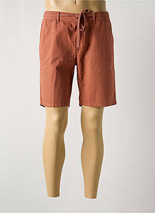 Bermuda taille élastique orange LCDN homme