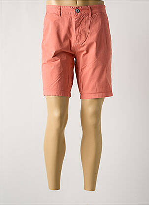 Bermuda coupe droite orange WAXX homme