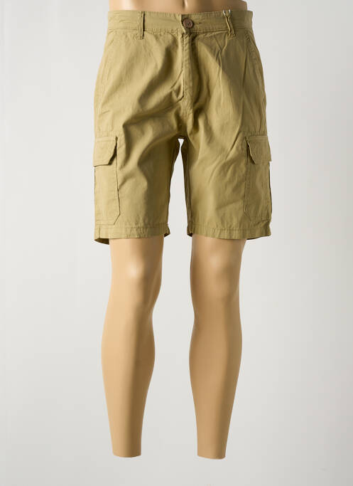 Bermuda coupe droite beige LOSAN homme