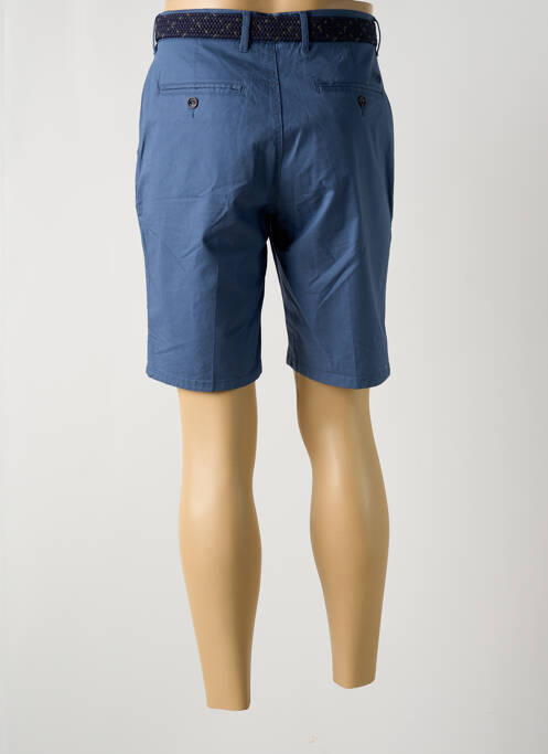 Bermuda coupe droite bleu LCDN homme